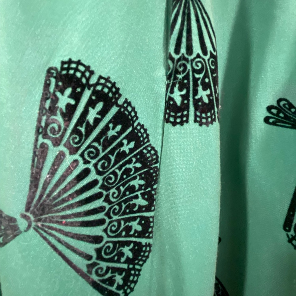 Green circle skirt vintage style - Picture 4 of 4